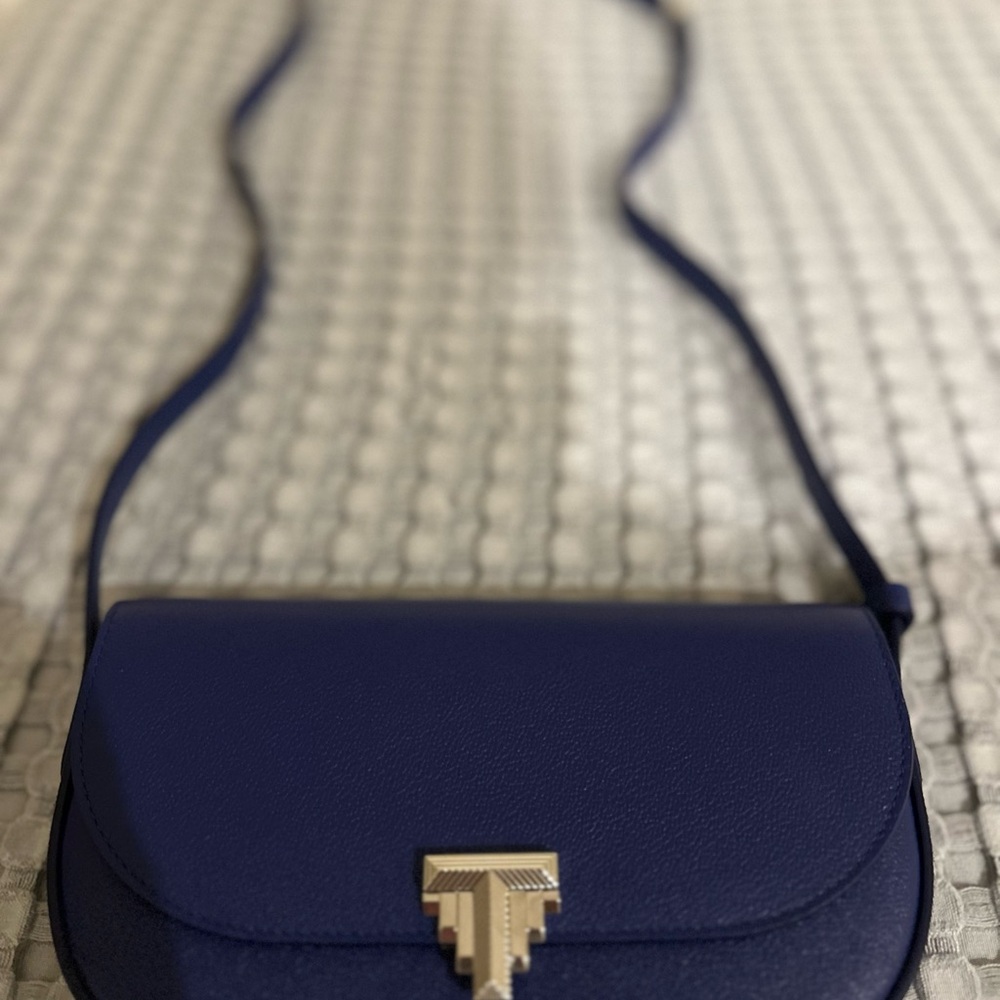 Elegant Sapphire Blue Crossbody Bag